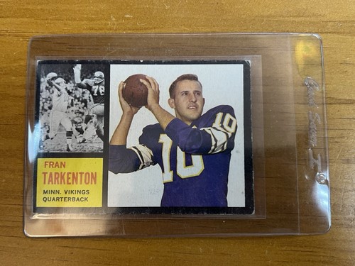 Vintage Fran Tarkenton Vikings Quarterback Topps National Pro Card Football - 第 1/12 張圖片