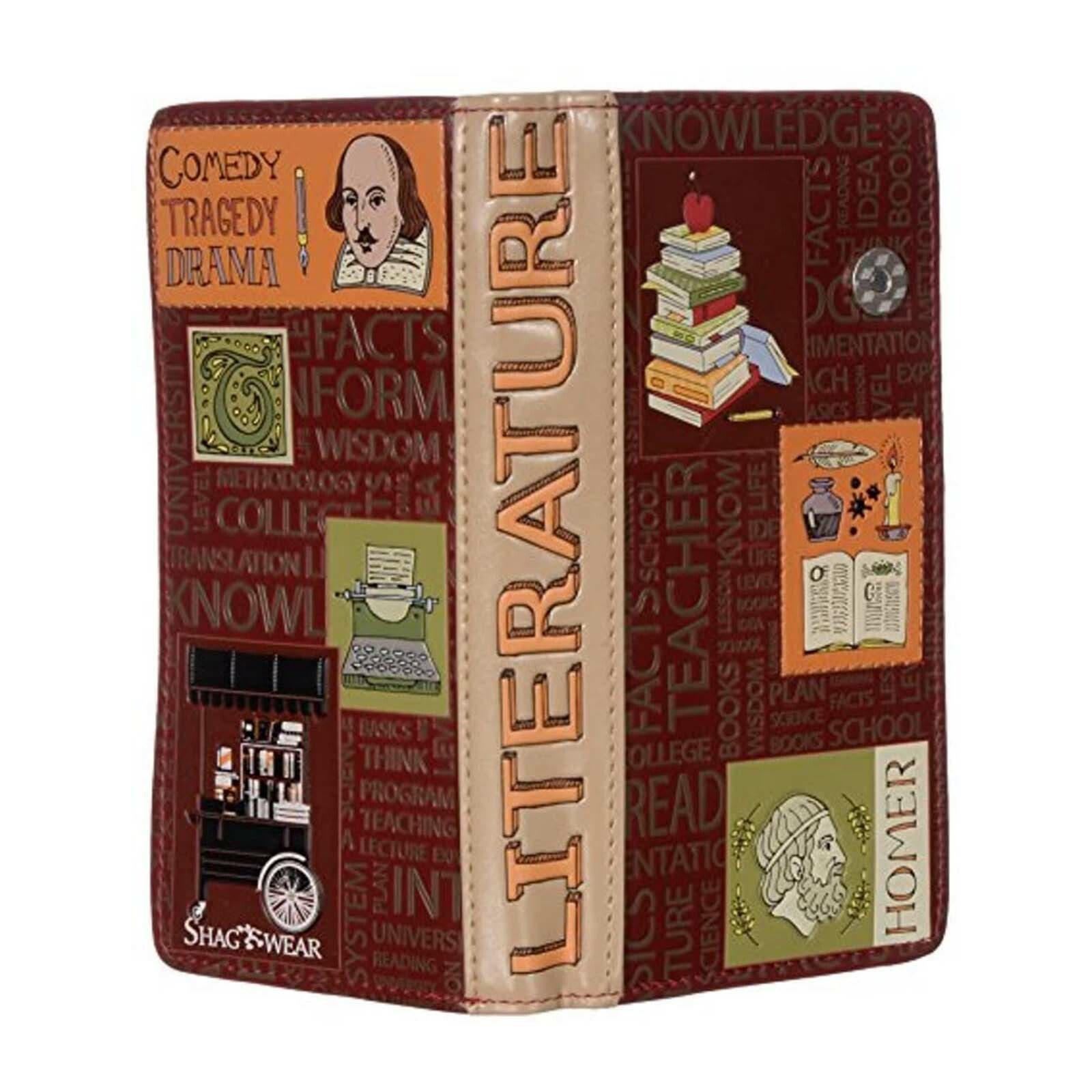 Большой красный кошелек на молнии Shagwear Literature НОВЫЙ В НАЛИЧИИ 6190₽