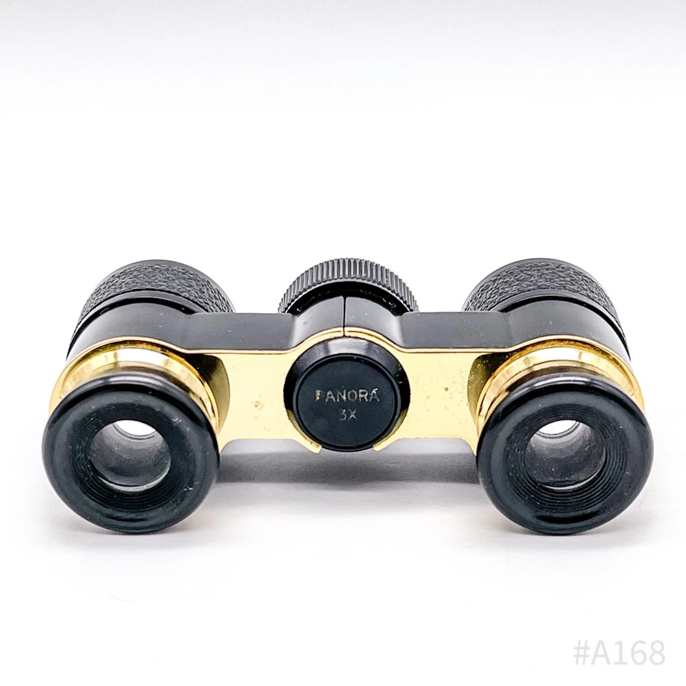 Vintage PANORA J-B208 3x Opernglas Theaterglas - Schwarz/Gold 9x5,5cm - Bild 3 von 4