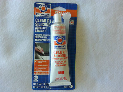 Permatex  Clear RTV Silicone Adhesive Sealant 3 OZ TUBE  80050 