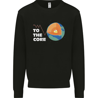 To the Core Climate Change ECG Heart Pulse Mens Sweatshirt Jumper