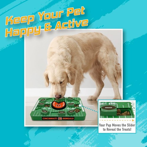 Pets First NFL Large Puzzle Treat Toy for Dogs & Cats Slow Feeding Dog Toy - Picture 40 of 191