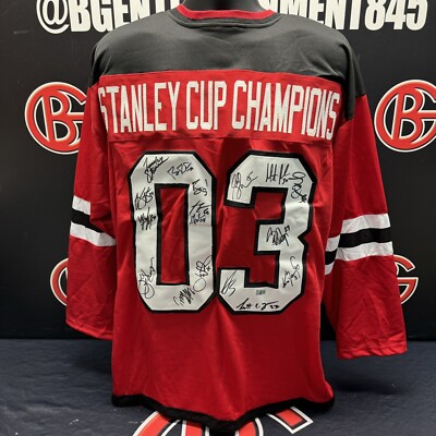 New Jersey Devils 2003 Stanley Cup Champions Team Signed Jersey