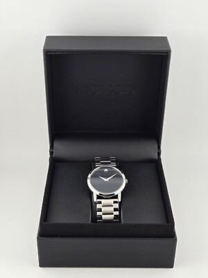 Movado Men s Classic Museum Black Dial Swiss Quartz Watch - 2100014 ($895 MSRP)