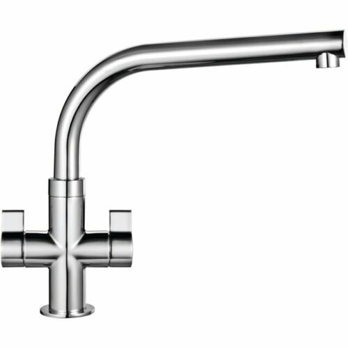 Franke Sion Stainless steel effect Kitchen Twin lever Tap - Picture 1 of 1