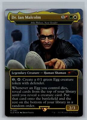Dr Ian Malcolm 1397 FOIL Magic Gathering Secret Lair MTG Jurassic