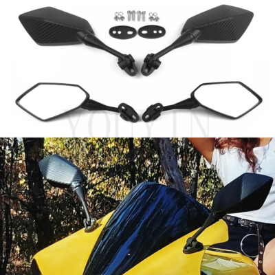 Motorcycle Rear View Mirror Carbon Mirrors For Aprilia RSV1000R / Factory