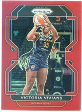 2022 Panini WNBA Prizm VICTORIA VIVIANS #136 RED PRIZM #120/199 FEVER