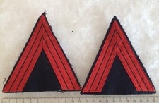 SAPEURS POMPIERS - paire de grades de manches CAPORAL CHEF