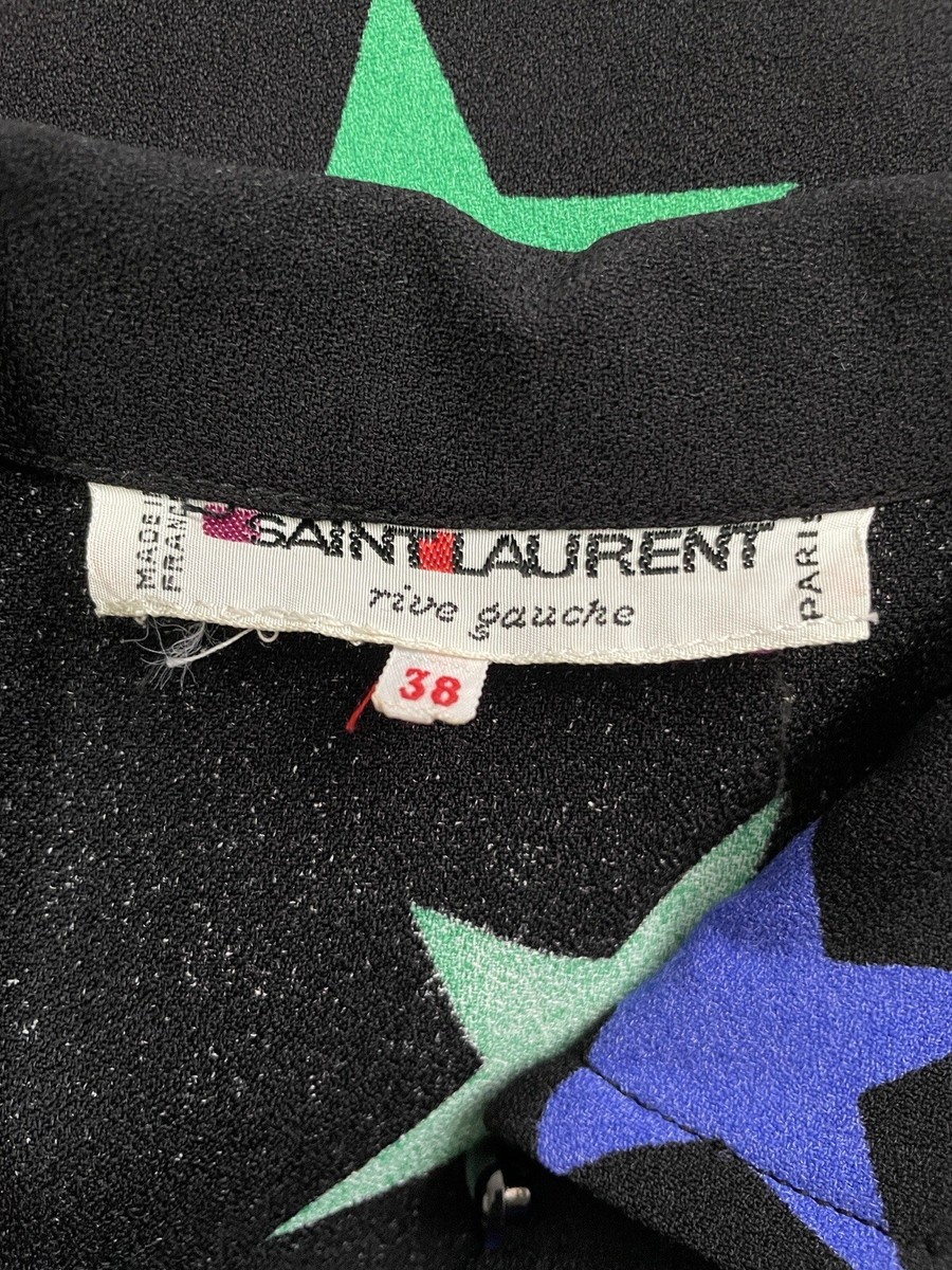 Saint Laurent Rive Gauche YSL Spring 1979 Stars Moon Print Saint Laurent Rive Gauche YSL Spring 1979 Stars Moon Print