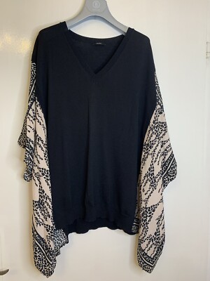 Strick- Сhiffon Bluse von RIANI, Gr.42