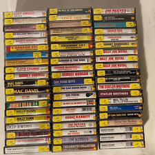 60 x Mixed Vintage Classic Country Cassette Tapes 70s 80s 90s Lot D