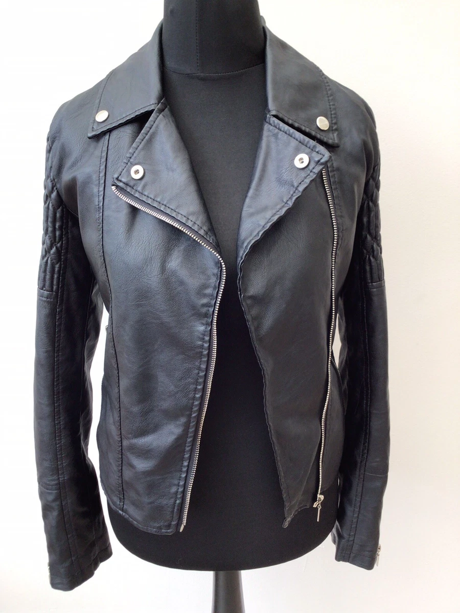 Olive faux top leather jacket