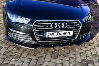 Sonderaktion Frontspoiler Cuplippe Splitter aus ABS für Audi A7 C7 4G Facelift