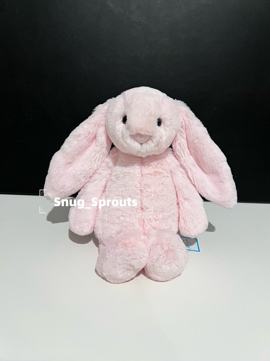 AUTHENTIC‼️ NWT Jellycat Bashful Pink Bunny Medium - Sweet Face