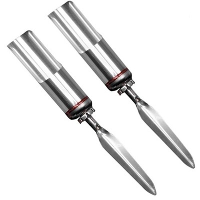 Folding Fishing Rod Pole Holder Firmer Stainless Steel Ground Stand 2 Pack