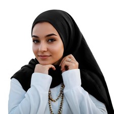 Cotton Hijab Soft Scarf Women Modal Muslim Head Wrap Premium Jersey Shawl Long