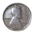 1924-D Lincoln Wheat Cent Penny Semi-Key Date Rare Cud Error 1c US Coin