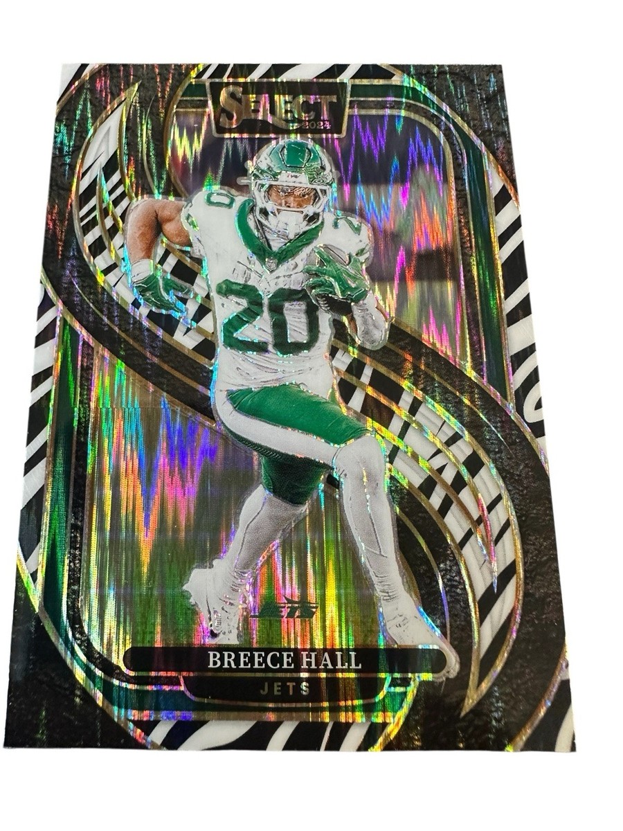 BREECE HALL 2024 Panini Select Premier Level ZEBRA Shock PRIZM SSP