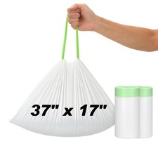 Thickened Extra Large Cat Litter Box Liners 37" x 17", 20 Count Kitty Waste B...