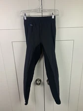 NWT Irideon Youth LARGE 3 Season Riding Pants Equestrian Black Suede Patch Jog