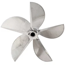 Hering Forged Boat Propeller 12372 | RH 17 x 38P 5 Blade Stainless