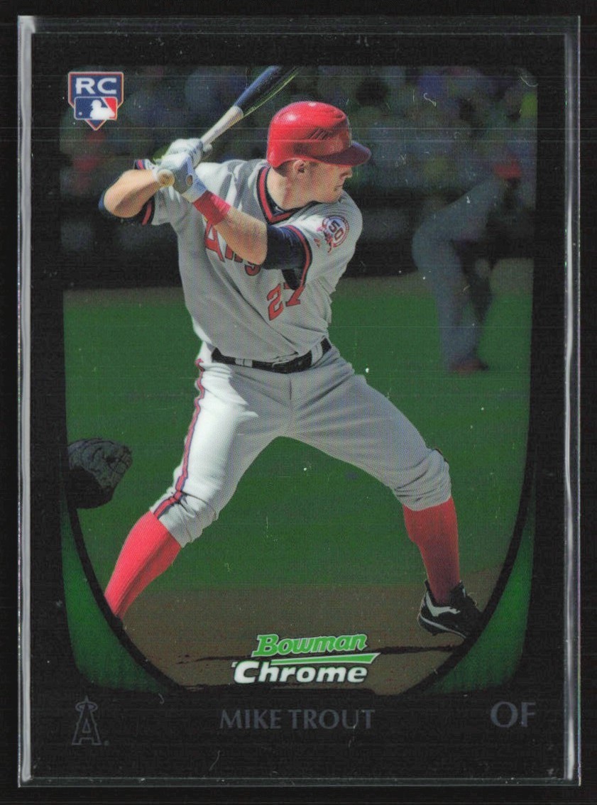 Mike Trout 2011 Bowman Draft Picks & Prospects Chrome RC D #101 Los Angeles