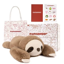 Weighted Sloth Stuffed Animals for Anxiety, Large Plush Animal Pillow Kids Ad...