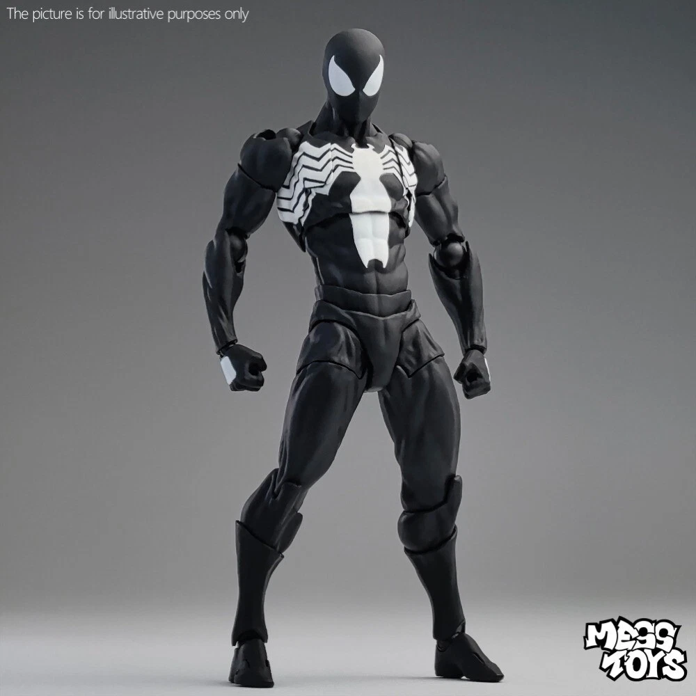 CT Toys Messtoys Symbiote Spider-Man Black Spider Action Figure Boxed (US STOCK) image 7
