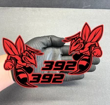 392 Hornet Badges Engraved Emblem BEE 2 BADGES Fender Angry Aggressive RACING