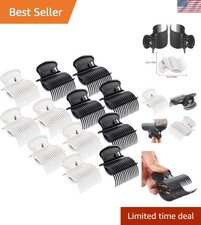 12-Pack Heat-Resistant Hot Roller Clips - Perfect for Effortless Curls