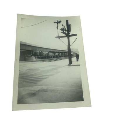 Vintage Sunbury Lackawanna & Reading Railroad Freight Station Photo 3.25x4.5 B&W