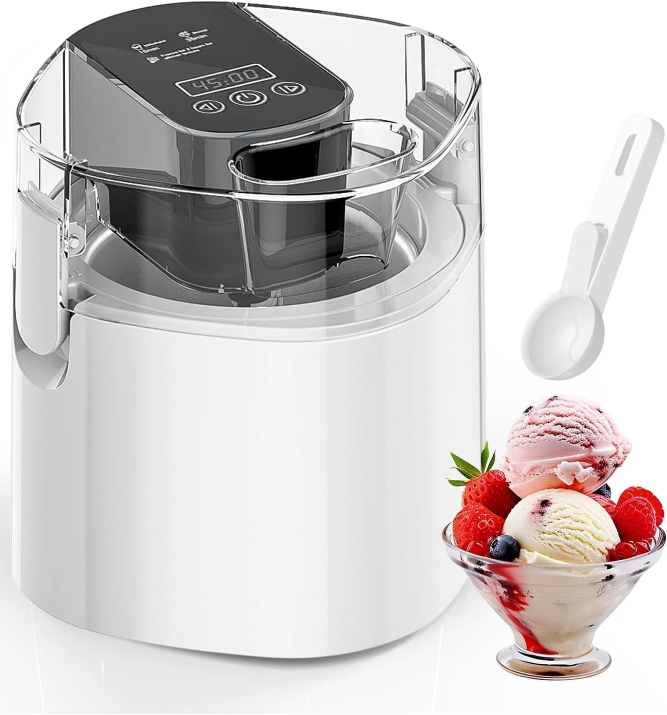 Ice Cream Maker Machine 1.52 Quarts Ice Cream Sorbet & Frozen Yogurt Machine