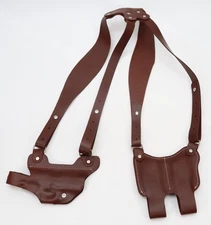 Shoulder Harness Holster, Colt 1911 + 2 Mazaines, Classic Old West Styles Maker