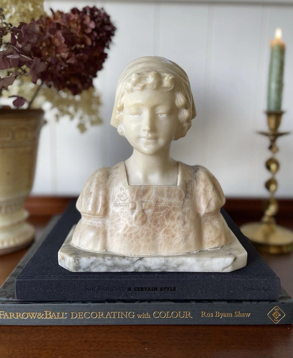 【未使用品】ALABASTLROS 美人像　スペイン製オブジェ Alabaster Art Sculpture for sale | eBay