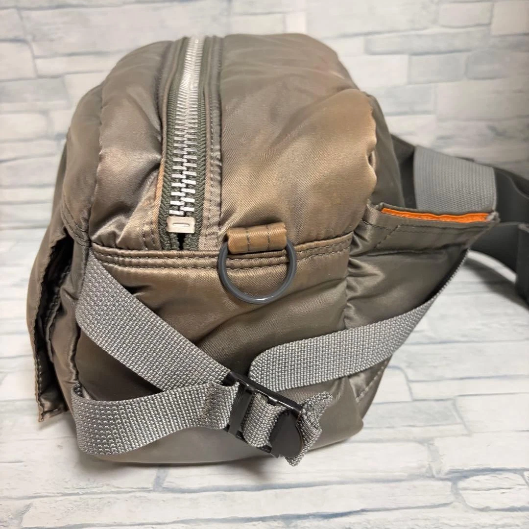 PORTER Yoshida TANKER Body Bag Gürteltasche Silber Grau Auslauffarbe Japan