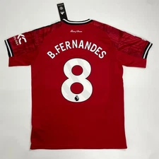 Man United 25/26 Home Short Sleeve Soccer Jersey Bruno #8 Men’s All Sizes