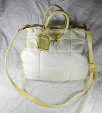 Vintage Prada Quilted 2 Way Tote Bag with Handles + Adjustable shoulder strap