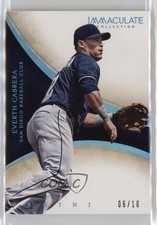 2014 Panini Immaculate Blue 6/10 Everth Cabrera #90 0c3