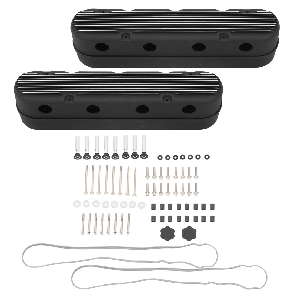 241-182 Fit LS1 LS2 LS3 LS6 5.3 6.0L Negro 241-182 Cubiertas 2 piezas EE. UU. Foto 4 de 4