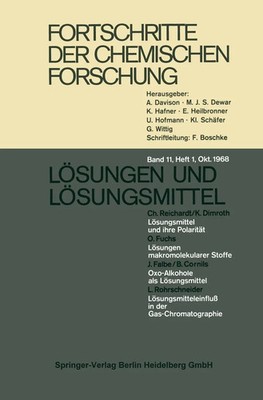 F. G. Fischer (u. a.) | Fortschritte der chemischen Forschung | Taschenbuch