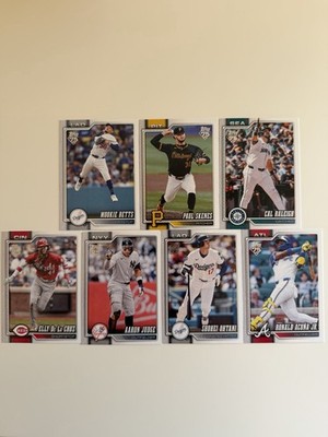 MLB Star Players 7 Card Lot Judge/Ohtani/Skenes/Betts/Acuna Jr/ de la Cruz