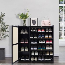 Shoe Cabinet Sneaker Organizer Shoe Shelves w...
