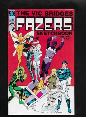 Vic Bridges Fazers Sketchbook Fact File 1 AC Comics 1986 One-Shot Portfolio