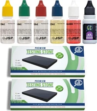 Liquido Solucion Para Detectar Oro Plata Platino Con Piedra De Prueba Efectivo