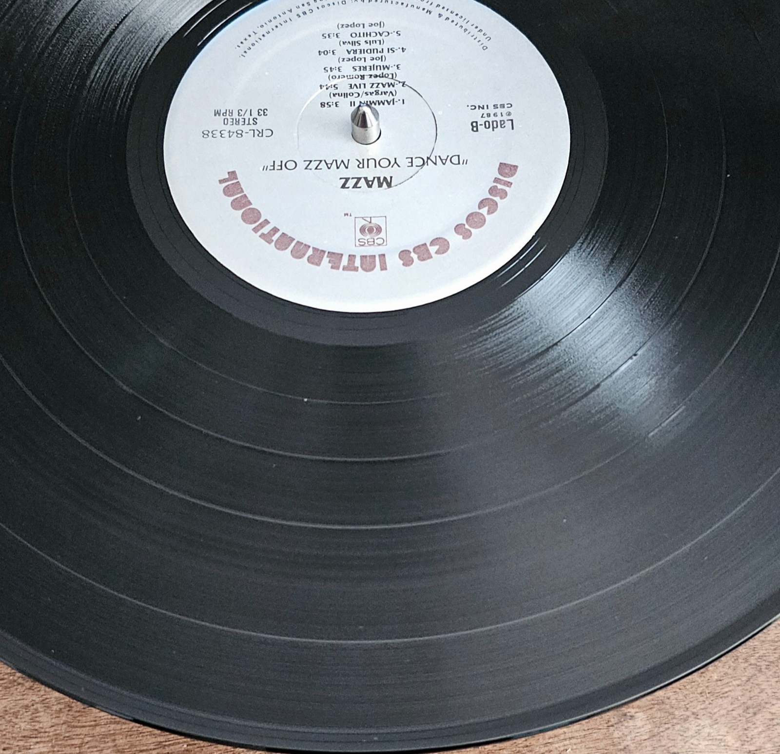 MAZZ- DANCE YOUR MAZZ OFF- US COPY FROM 1987- RARE LP ON GREAT SHAPE