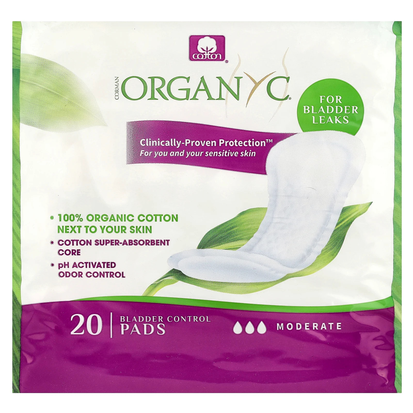 Подушечки для контроля мочевого пузыря умеренные 20 подушечек 3190₽