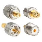 SMA to PL259 UHF Adapter Kit 4PC For CB Ham Radio VHF Antenna Walkie Talkie SDR