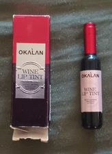 🍷Okalan Wine Lip Tint - 04 Shinraz Red Mini Wine Bottle Lip Stain