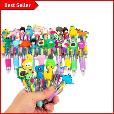 Lustiges und lebendiges mehrfarbiges 4-farbiges Stift-Set - Kindergeschenke und Partygeschenke